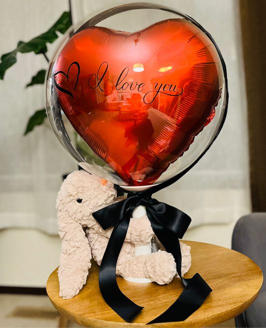 ❤️Valentine’s Day Special❤️ Heart Balloon w/ Stuffy